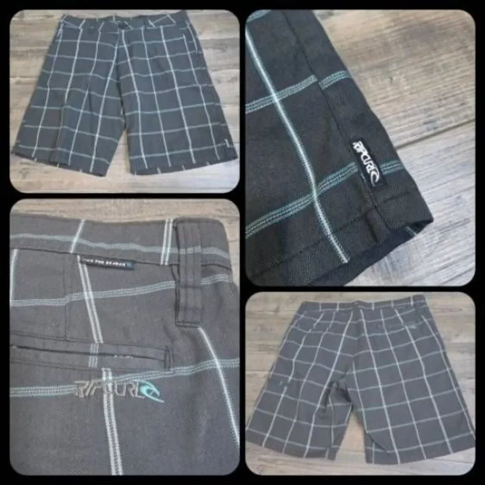 RIPCURL Rip Curl men's shorts casual plaid summer The Cutter Walk Shorts sz 38